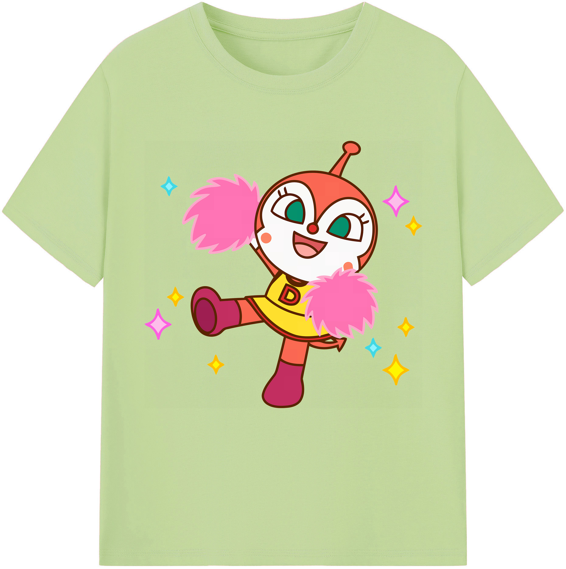 （画像用） アンパンマン Anpanman 綿100％半袖Tシャツ（フロントプリント）